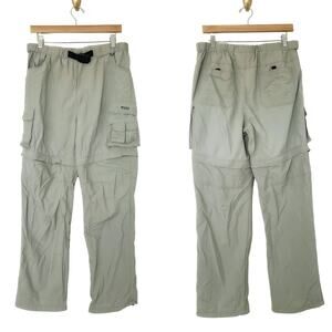 AIGLE Japanese Cargo Parachute Pants in Khaki